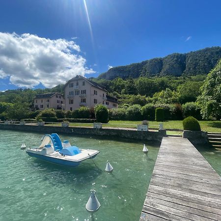 Rare 2 Bedroom With Private Beach On Lake Annecy Doussard Kültér fotó